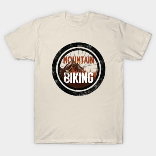 Mountain biking through the woods T-Shirt